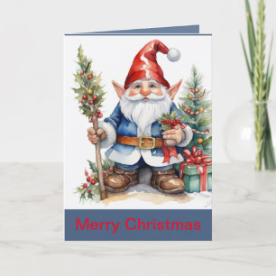 grillige Gnome Kerst Kaart