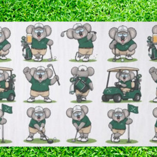 grillige golfkoala's tissuepapier