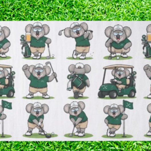    grillige golfkoala's tissuepapier