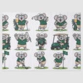    grillige golfkoala's tissuepapier (Voorkant)