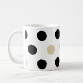 💫 grillige golven: ronde polkapatroon Mok (Links)