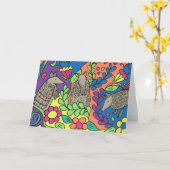 grillige gordelroos Wenskaart Kaart (Gele Bloem)