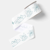 Grillige Grappige Krabbel Vakantie Grosgrain Lint (Achterkant)