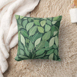 grillige groene bladeren kussen