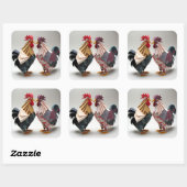 grillige haan stickers (Vel)