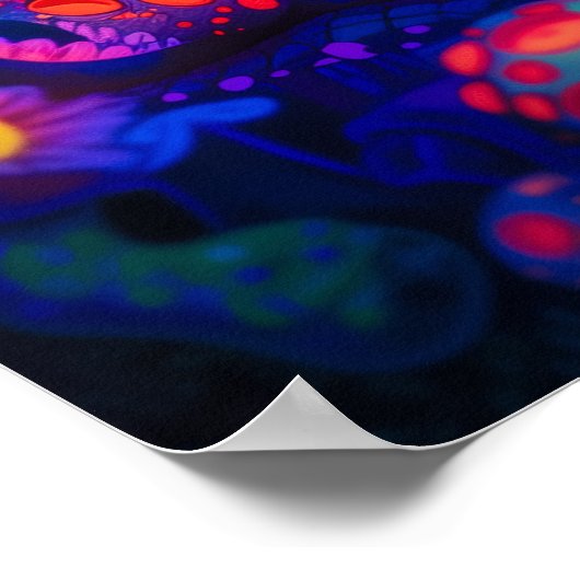 grillige hagedis poster (Hoek)