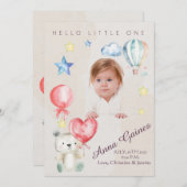 Grillige Hallo Kleine Aankondiging (Voorkant / Achterkant)