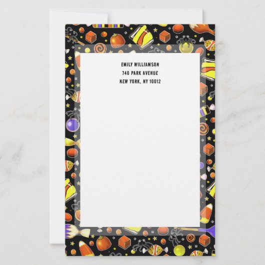Grillige Halloween Briefpapier (Voorkant)