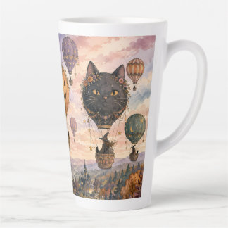 Grillige Halloween-fantasie Heet Luchtballon Latte Mok