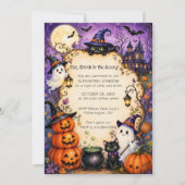 Grillige Halloween-feestuitnodiging Kaart (Voorkant)
