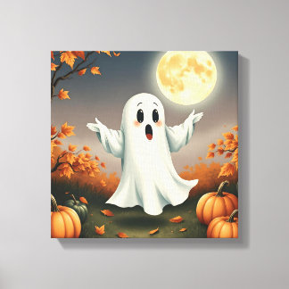 Grillige Halloween Geest, Halloween Geest, Geest, Canvas Afdruk