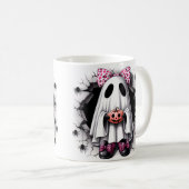 Grillige Halloween Geest Koffiemok (Voorkant rechts)