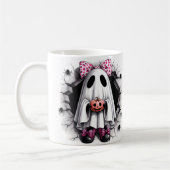 Grillige Halloween Geest Koffiemok (Links)