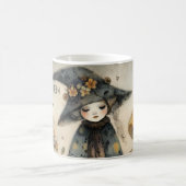 grillige Halloween-heks, gepersonaliseerd Koffiemok (Center)