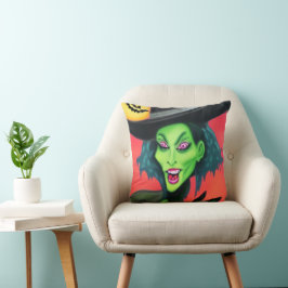 Grillige Halloween Heks Kussen