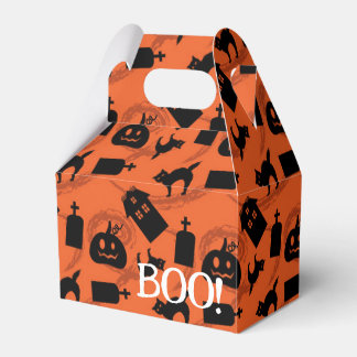Grillige Halloween-patroon Bedankdoosjes