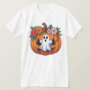Grillige Halloween Pompoen Speelse Geest T-Shirt