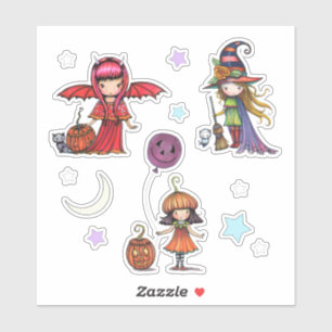 Grillige Halloween-stickers Molly Harrison Sticker