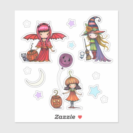 Grillige Halloween-stickers Molly Harrison Sticker (Vel)