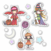 Grillige Halloween-stickers Molly Harrison Sticker (Voorkant)