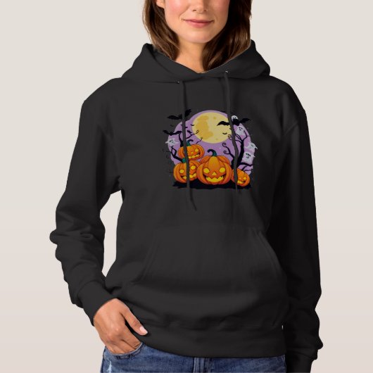 Grillige Halloween-trui Hoodie (Voorkant)
