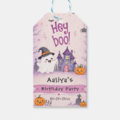 Grillige Halloween Verjaardagsfeestje Cadeaulabel (Voorkant)