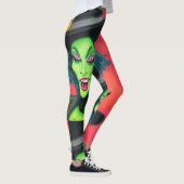 grillige halloweenheks leggings (Rechts)