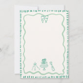 grillige hand getrokken boog krabbel golvende brui kaart (Achterkant)