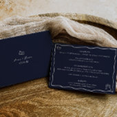 grillige hand getrokken doedel bruiloft details Ka Kaart