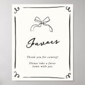 grillige hand getrokken gunsten poster (Voorkant)