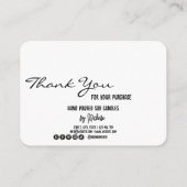 grillige hand getrokken kaars zorg dank u Logo Informatiekaartje (Achterkant)