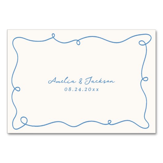 grillige hand getrokken lichtblauwe plaats kaart (Achterkant)