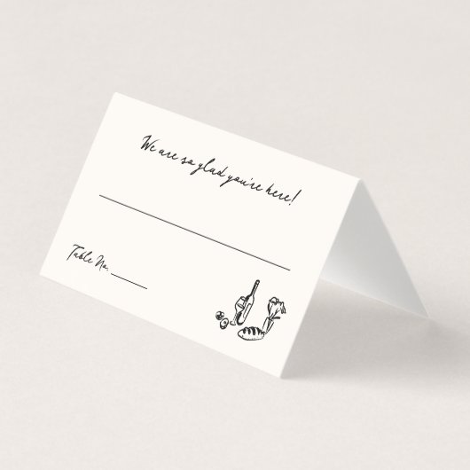 grillige hand getrokken plaats kaart (Voorkant)