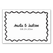 grillige hand getrokken plaats kaart (Achterkant)