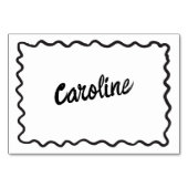 grillige hand getrokken plaats kaart (Voorkant)