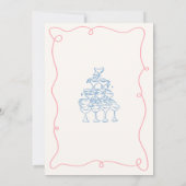 grillige hand getrokken verlovingsfeest kaart (Achterkant)