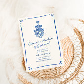 grillige hand getrokken verlovingsfeest kaart