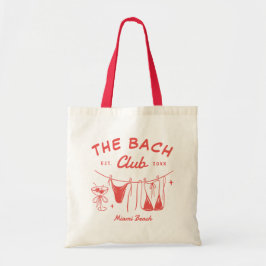 Grillige Handgetekende Bikinipartij voor de Bruid Tote Bag