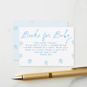 Grillige handgetekende boeken voor baby baby showe informatiekaartje
