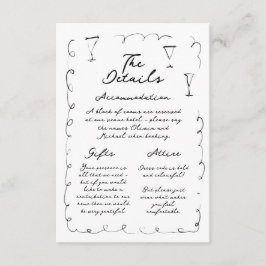 Grillige Handgetekende Details Enclosure Kaart