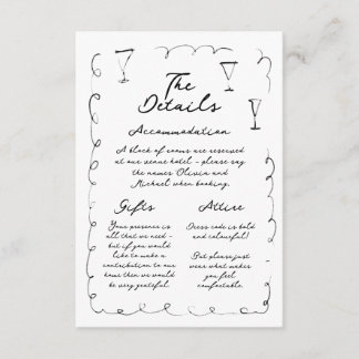 Grillige Handgetekende Details Enclosure Kaart