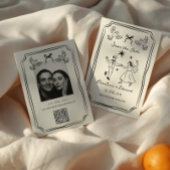 grillige handgetekende doedel save the date