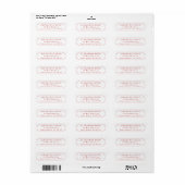 Grillige handgetekende frame retouradres etiket (Full Sheet)