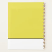 Grillige Handgetekende Gele Rozen Planner (Achterkant)