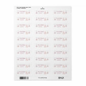 Grillige handgetekende Kerstdoodle Etiket (Full Sheet)