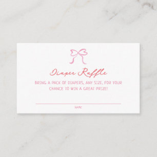 Grillige Hartjes Baby Shower Luiers Raffle Informatiekaartje