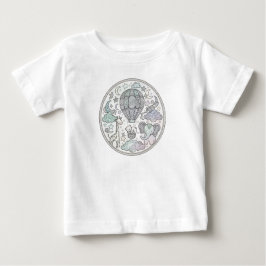 Grillige Heet Luchtballon Mandala Peuter T-Shirt