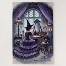  grillige heks bij haar Antiek ijdelheid