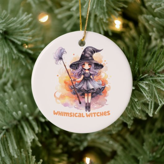 grillige heksen keramisch ornament (Boom)