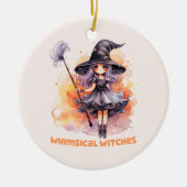 grillige heksen keramisch ornament (Voorkant)